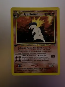 Pokemon TCG Typhlosion Holo Rare 1st Edition Neo Genesis 18/111 Near Mint - Image 4