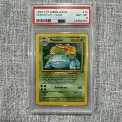 1999 Pokemon Base Set Venusaur Holo 15/102 PSA 8 Near Mint - Mint - Image 1