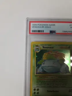 1999 POKEMON GAME #15 VENUSAUR-HOLO 15/102 BASE SET PSA 3 VG - Image 5