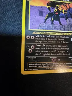 Lp-Nm Pokemon Neo Discovery Umbreon TCG Card 32/75 Regular Rare - Image 5