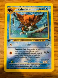 1st Edition Kabutops (25/75) Rare Neo Discovery Set Pokemon Card! FREE P&P! - Image 2