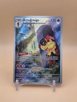 Pokemon TCG Armarouge Scarlet & Violet Holo Illustration Card 203/198 Base Set - Image 1