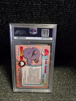 PSA 8 2000 Pokemon Game Topps Chrome Arbok TV Rare Base Series 1 GEM MINT 24 - Image 2