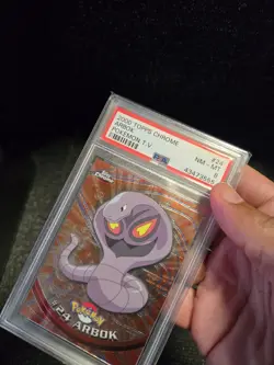PSA 8 2000 Pokemon Game Topps Chrome Arbok TV Rare Base Series 1 GEM MINT 24 - Image 5