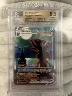 2021 Sword and Shield Evolving Skies Umbreon Vmax Scr Alt Art #215 Bgs 9.5 GM - Image 1