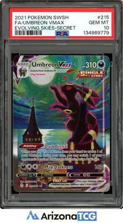 Pokemon 2021 Umbreon VMAX 215/203 Alt Art Evolving Skies GEM MINT PSA 10 - Image 1