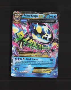 Primal Kyogre EX 55/160 Primal Clash Ultra Rare Holo Pokemon Card LP - Image 1