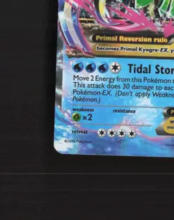Primal Kyogre EX 55/160 Primal Clash Ultra Rare Holo Pokemon Card LP - Image 5