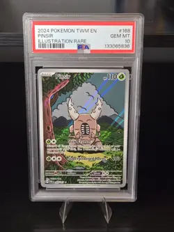 2024 Pokemon Twilight Masquerad Illustration Rare 168/167 Pinsir PSA 10 Gem Mint - Image 1
