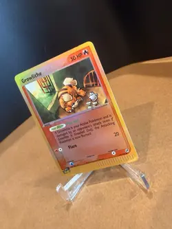 Pokemon TCG Growlithe Reverse Holo Card 65/100 EX Sandstorm Vintage Near Mint - Image 3