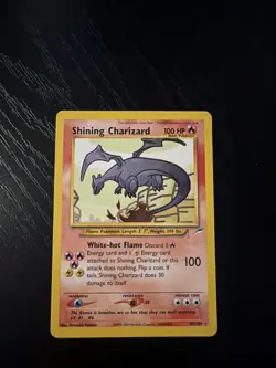 Pokemon TCG Neo Destiny Shining Charizard 107/105 Secret Rare Holo Card 2000 - Image 1