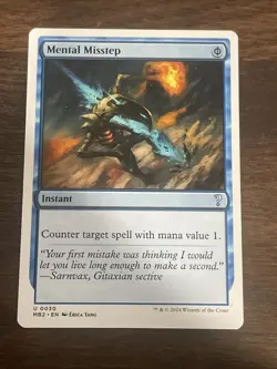 Mental Misstep White Border MTG Mystery Booster 2 - Image 1