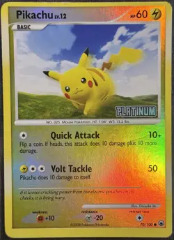 Pokemon TCG • 2x Cards • Pikachu + Glaceon - Platinum Stamped BK Promos • MP-HP - Image 2