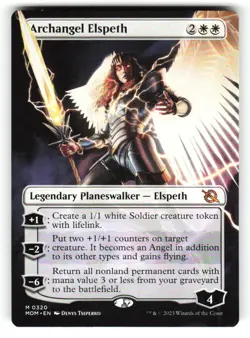 Archangel Elspeth (Borderless) (NM) #320 March of the Machine (MOM) MTG Magic - Image 1