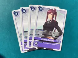 Asuna Shiroki BT24-088 Playset Time Stranger Digimon Card Game x4 - Image 1