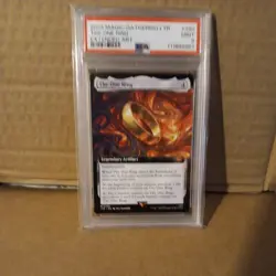 2023 Magic-gathering LTR The One Ring Extended Art Psa 9 - Image 1