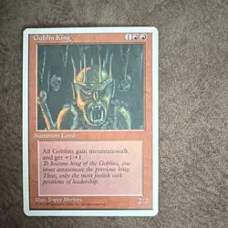 Goblin King 4th Edition - MTG Magic the Gathering - Never Played - Image 1