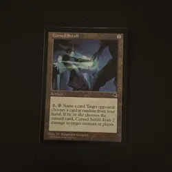 Magic The Gathering Tempest Cursed Scroll #281 Lightly played - Image 1