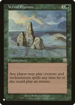 Vernal Equinox - Retro Frame The List MP MTG - Image 1