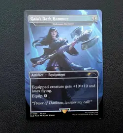 Gaia's Dark Hammer (Colossus Hammer) [RAINBOW FOIL] | FF x MTG | NM EN - Image 1