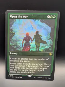 MTG - Open the Way - FOIL ETCHED - Sorcery - MAT #123 - Rare - NM - Image 1