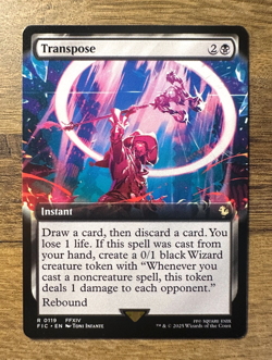 Magic MTG Final Fantasy Transpose #119 *NON-FOIL* Extended Art Commander Rare - Image 1