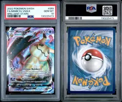 PSA 10 GEM MINT Mimikyu VMAX 069/172 Brilliant Stars Ultra Rare Holo Pokemon TCG - Image 3