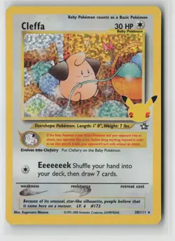 Pokemon Cleffa #20/111 Celebrations: Classic Collection Near Mint or Better - Image 1