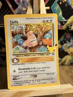 Cleffa 20/111 Celebrations Holo Rare Pokemon Card Near Mint Condition - Image 1
