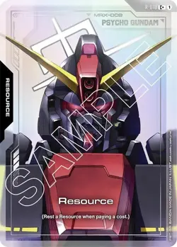 Psycho Gundam Resource Foil - R-010 - C+ NM - Gundam TCG Card Game - Image 1