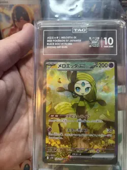 Pokemon Meloetta ex 167/086 Black Bolt SAR Japanese TAG 10 Gem Mint - Image 2