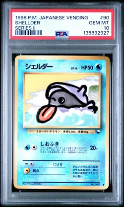 1998 POKEMON JPN VENDING SER II #90 SHELLDER PSA 10 - Image 1