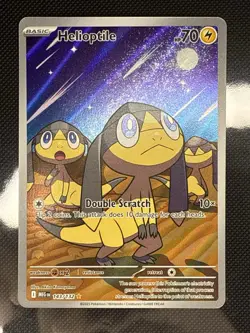 2025 Pokemon Mega Evolution Helioptile Illustration Rare #143 (LP) - Image 1