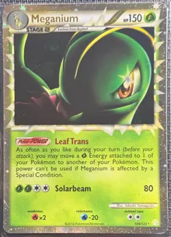 Pokemon TCG • Meganium (Prime) 109 - HeartGold SoulSilver • MP - Image 1