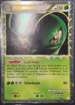 Pokemon TCG • Meganium (Prime) 109 - HeartGold SoulSilver • MP - Image 2