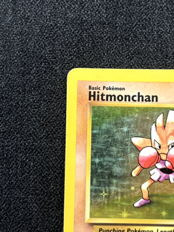 Pokemon TCG Hitmonchan 007/102 Base Set Holo MP - Image 3