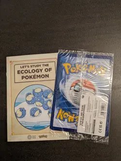 IN HAND Pokemon x Natural History Museum Pikachu card & Leaflet. global shipping - Image 3