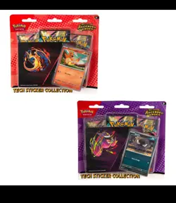 5X Pokemon Mega Evolution Ascended Heroes Tech Sticker Collection PRESALE - Image 1