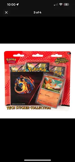 5X Pokemon Mega Evolution Ascended Heroes Tech Sticker Collection PRESALE - Image 2