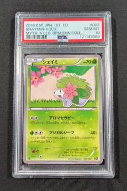 Pokemon Japanese Holo 1st Ed. Shaymin 003/036 PSA 10 GEM MINT Dream Shine CP5 - Image 1