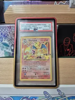 2021 Pokemon Charizard Holo Rare 4/102 Celebrations PSA 10 Gem Mint Graded Card - Image 1