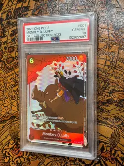 One Piece TCG Gift Collection Monkey D. Luffy 001 English PSA 10 - Image 3