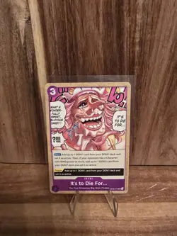 One Piece Tcg It's to Die For... Event Op08-076 UC Eng Nm - Image 1