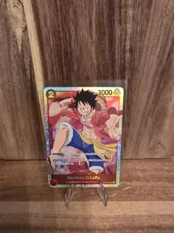 One Piece Tcg Monkey.D.Luffy Op01-024 Super Rare Eng Nm - Image 1