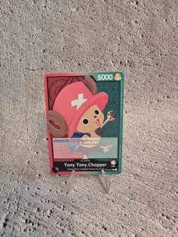 One Piece TCG Tony Tony Chopper Op08-001 Leader Eng Nm - Image 1
