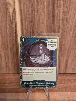 One Piece TCG Gum-Gum Elephant Gatling OP11-038 Rare NM - Image 1