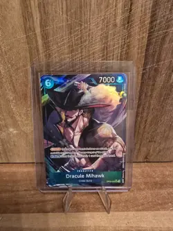 One Piece Tcg Dracule Mihawk Op09-048 Super Rare Alternative Art Nm Eng - Image 1