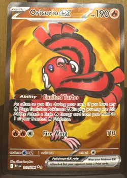 Pokemon Oricorio ex 110/094 Me02: Phantasmal Flames Ultra Rare (Full Art) Holo - Image 1