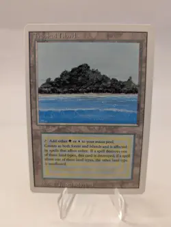 Tropical Island Revised Edition MTG Lightly Played / Near Mint (LP) Magic Dual - Image 1