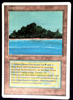 TROPICAL ISLAND Dual Land 1994 Revised FWB German MTG Unplayed NM to LP - Image 4